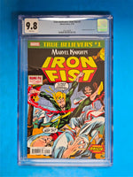 CGC 9.8 MINT ~ TRUE BELIEVERS: IRON FIST # 1 2018 Marvel 8009
