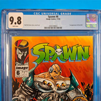 CGC 9.8 MINT ~ Spawn # 6 1992 Image 9003