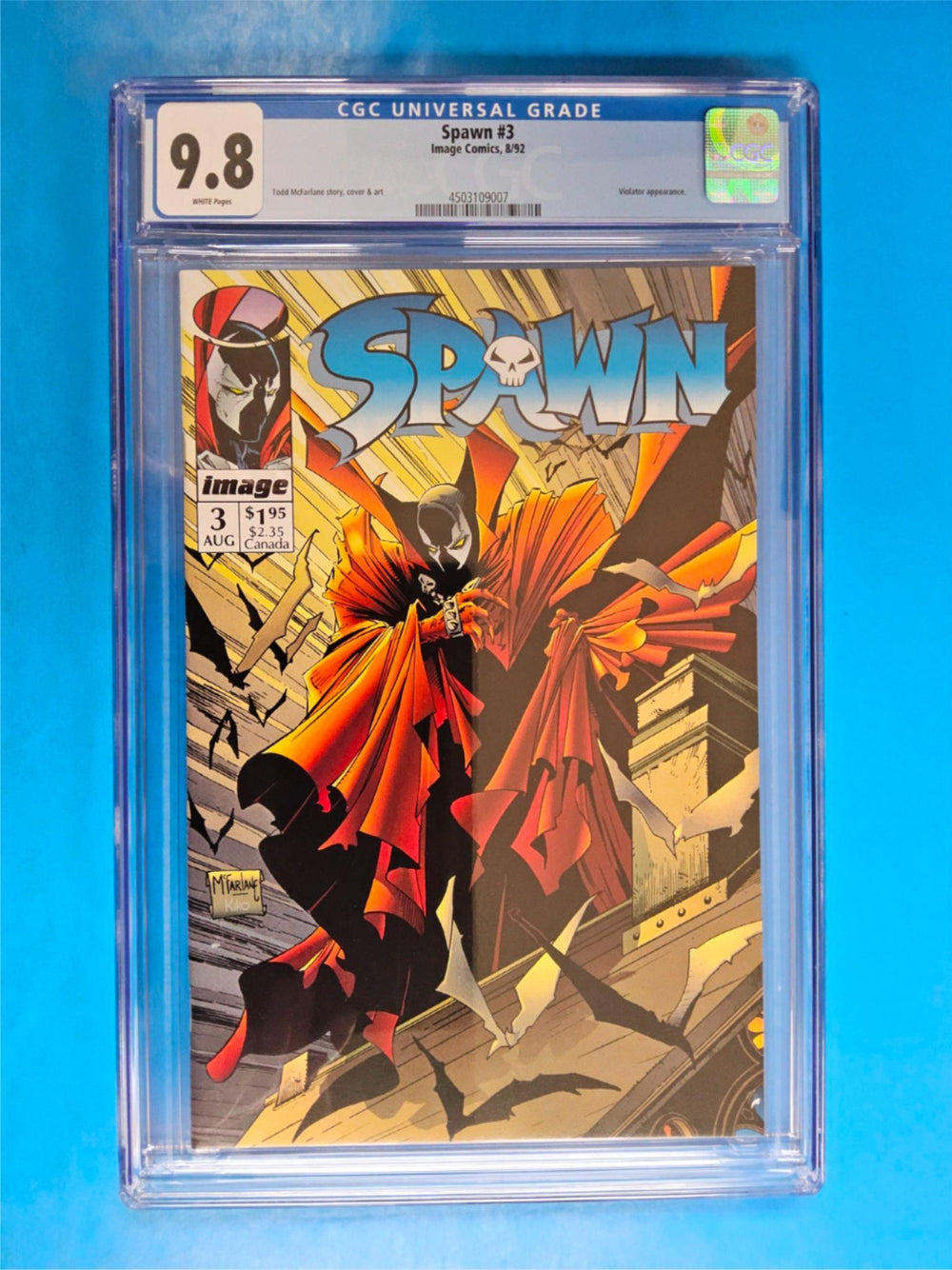 CGC 9.8 MINT ~ Spawn # 3 1992 Image 9007